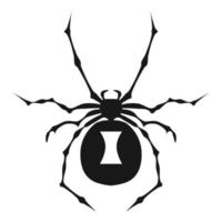 Fear spider icon, simple style vector
