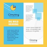 Pie chart Company Brochure Title Page Design Company profile annual report presentations leaflet Vector Background