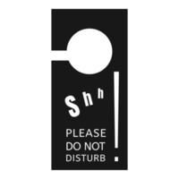 Please do not disturb icon, simple style vector