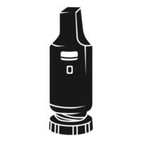 icono de inhalador, estilo simple vector