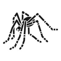 Field spider icon, simple style vector