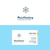 Flat Code Logo and Visiting Card Template Busienss Concept Logo Design vector