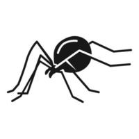 icono de araña viuda, estilo simple vector