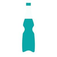 icono de botella de agua, tipo plano vector