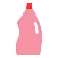 Washing gel bottle icon, flat style vector