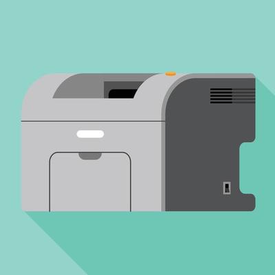 Printer icon, flat style