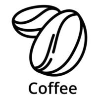 Coffee icon, outline style vector