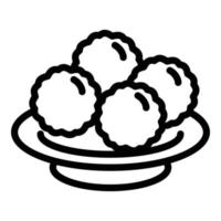 Propolis balls icon, outline style vector