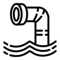 Periscope icon, outline style vector