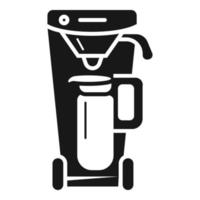 icono de máquina de café en casa, estilo simple vector