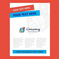 Internet Title Page Design for Company profile annual report presentations leaflet Brochure Vector Background