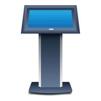 Kiosk icon, realistic style vector