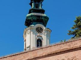 Top view of the Franciscan Church in the Nitrograd Castle in the city of Nitra in Slovakia. photo