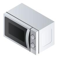 Closed microwave icon, isometric style vector