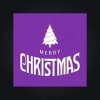 Christmas greetings card with creative design and typography vector