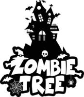 Zombie Party typography design vector