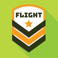 Star flight logo, flat style vector
