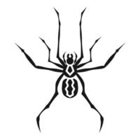 icono de tatuaje de araña, estilo simple vector