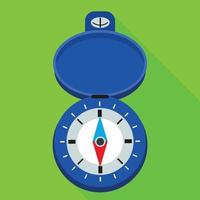 Navigation hand compass icon, flat style vector