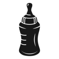 Pacifier bottle icon, simple style vector