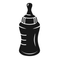 icono de botella de chupete, estilo simple vector