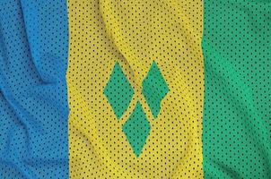 Saint Vincent and the Grenadines flag printed on a polyester nyl photo