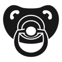 Modern pacifier icon, simple style vector