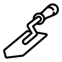 Apiary trowel icon, outline style vector