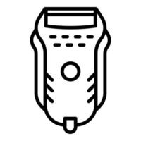 Electric shaver icon, outline style vector