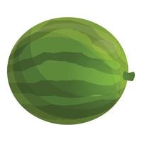 Garden watermelon icon, cartoon style vector