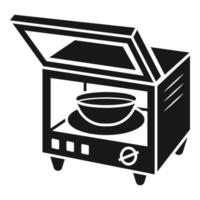 Microwave oven icon, simple style vector