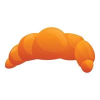 Croissant icon, cartoon style vector