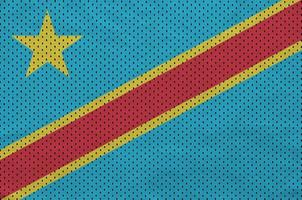 Democratic Republic of the Congo flag printed on a polyester nyl photo