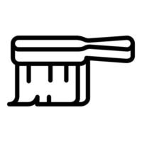 Apiary brush tool icon, outline style vector