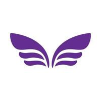Wings for emblem design icon, simple style vector