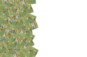 Canadian National Vimy Memorial from Canada 20 Dollars 2012 Polymer Banknote pattern photo