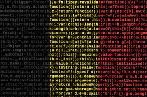 Belgium flag  is depicted on the screen with the program code. The concept of modern technology and site development photo