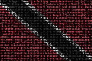 Trinidad and Tobago flag  is depicted on the screen with the program code. The concept of modern technology and site development photo