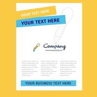 Dropper Title Page Design for Company profile annual report presentations leaflet Brochure Vector Background