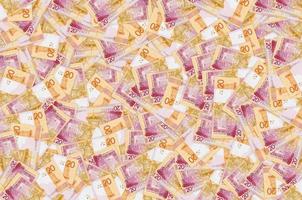 Pattern of new Belarusian money twenty rubles. Developed in 2009 after the Belarusian banknotes denomination photo