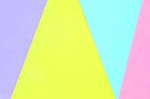Texture background of fashion pastel colors. Pink, violet, yellow and blue geometric pattern papers. minimal abstract photo