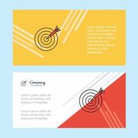 Dart abstract corporate business banner template horizontal advertising business banner vector