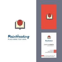 Artificial intelligence Creative Logo and business card vertical Design Vector