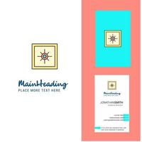 Locker Creative Logo and business card vertical Design Vector