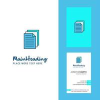 Printer Creative Logo and business card vertical Design Vector