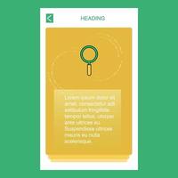 Search mobile vertical banner design design Vector
