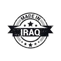 Iraq stamp design vector