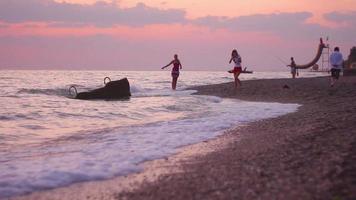 People on the Beach video