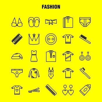 los iconos de línea de moda establecidos para el kit de uxui móvil de infografía y el diseño de impresión incluyen tiempo de visualización horas minutos cámara fotografía haga clic en la colección de imágenes logotipo y pictograma de infografía moderna vector