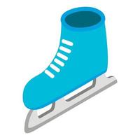 patines, isométrico, 3d, icono vector